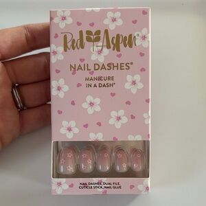 Red Aspen Pink Floral Nail Dashes - Cherry Blossom, Connie